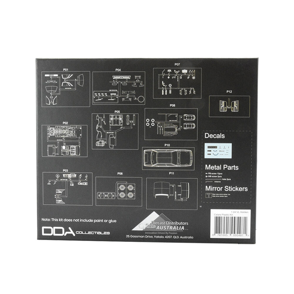 DDA 1/24 VL Holden Calais Plastic Kit