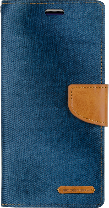 Goospery Canvas Diary For Galaxy A21S - Blue