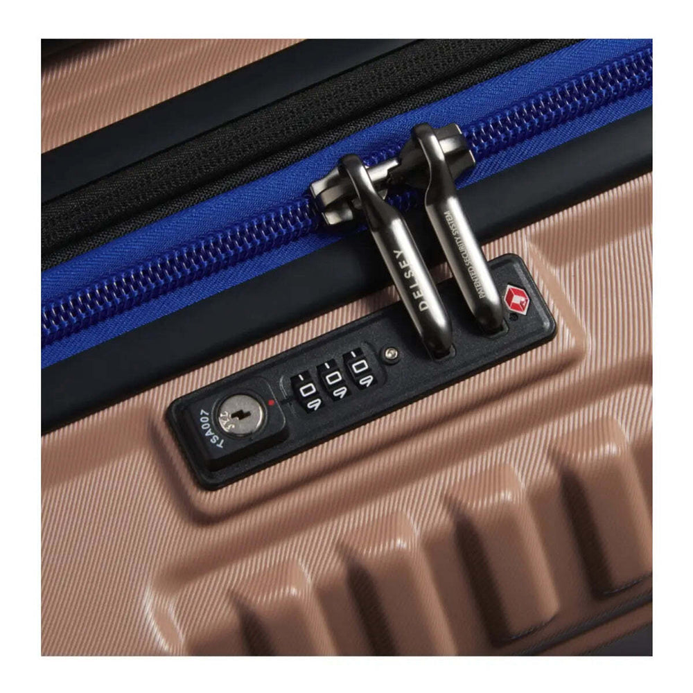 Delsey Rempart 55 cm 4-wheel Expandable Cabin Suitcase - Brown