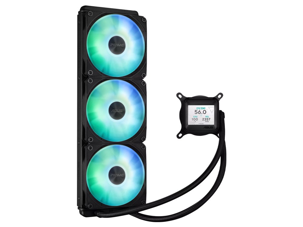 Asus Prime LC 360 ARGB LCD AIO Liquid CPU Cooler (PRIME LC 360 ARGB LCD)