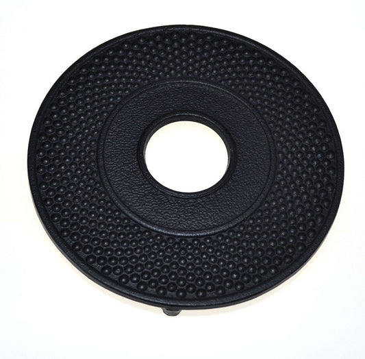 Teaology  Cast Iron Hobnail Trivet - Black
