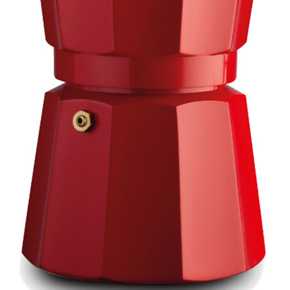 Pezzetti Italexpress Cafetiere 9-Cup Espresso Stovetop Coffee Maker Red