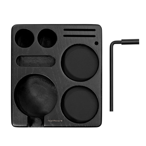 Normcore Compact Tamping Station - Black Ashwood / 51-54 mm