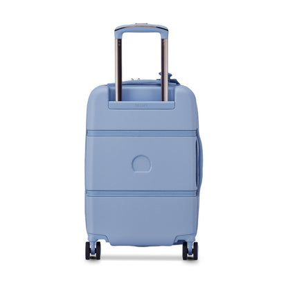 Delsey Chatelet Air 2.0 Carry On 4 Wheel Suitcase with TSA Lock Light Blue 55 cm