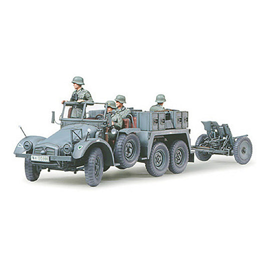 Tamiya 1/35 Krupp Protze 1Ton (6x4) Kfz.69 Towing Truck with 3.7cm Pak