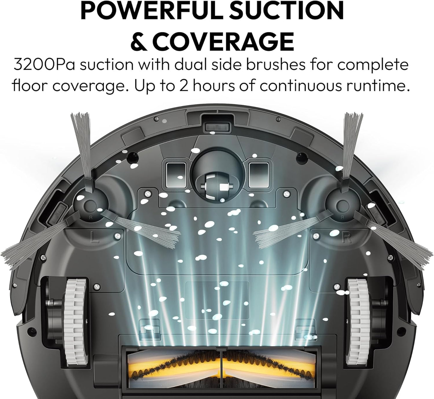Mygenie Hydraclean Robotic Vacuum (Black)