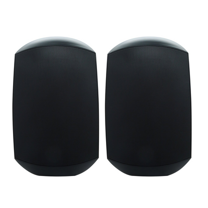 Weconic Waterproof Outdoor Wall Mount Speakers (Black)