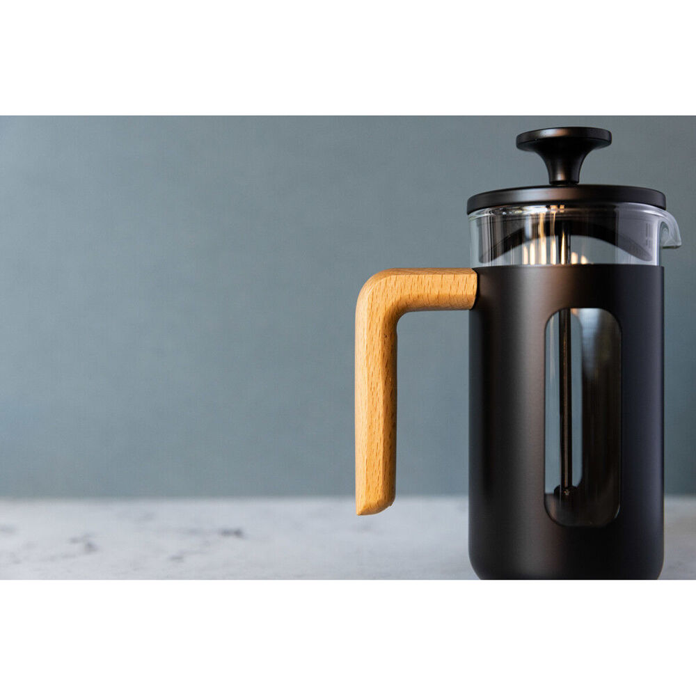 La Cafetiere Pisa 3-Cup 350ml Stainless Steel/Glass French Press (Black)