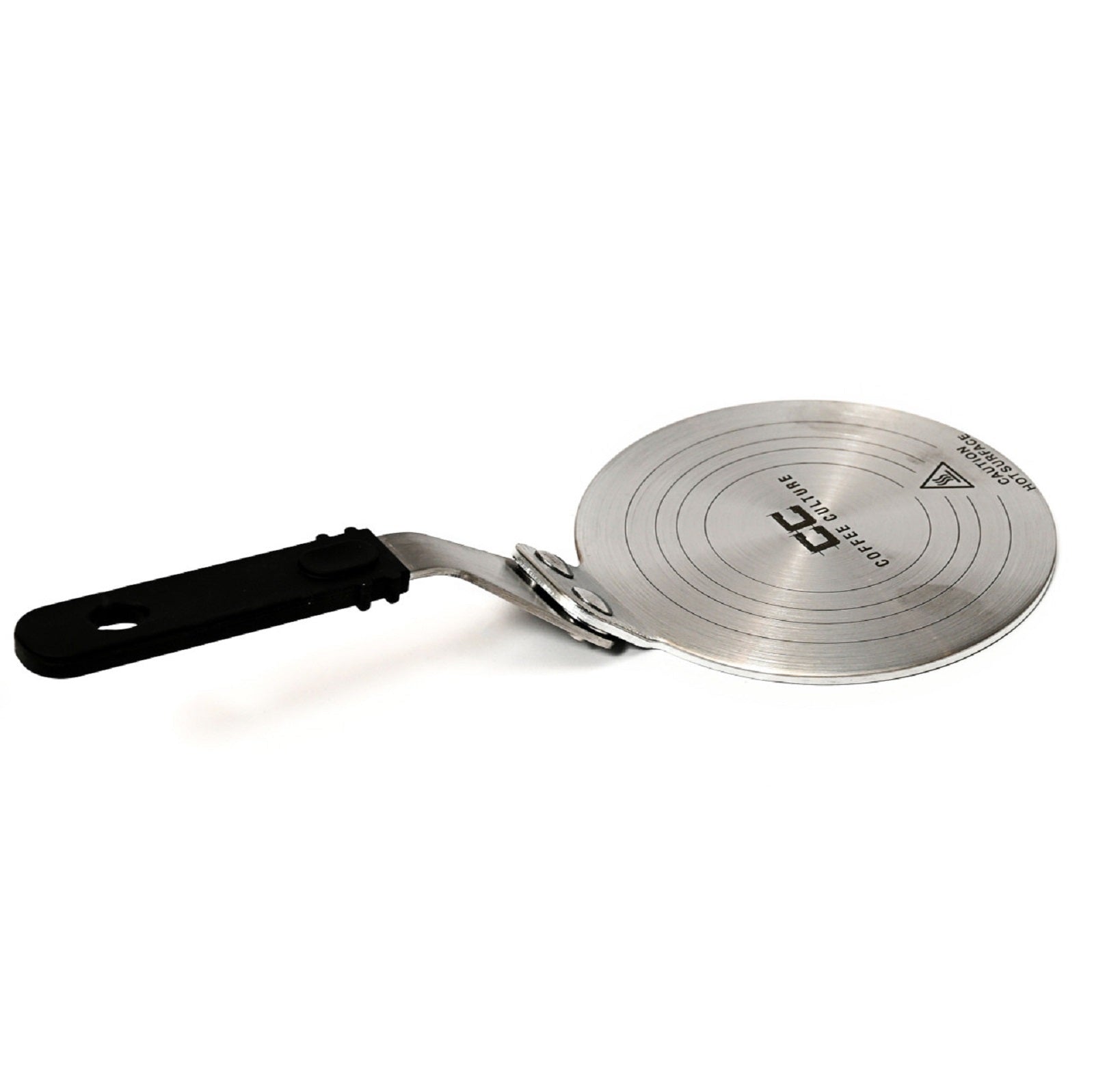 Coffee Culture Stainless Steel Induction Stove Plate For Moka Pot 13cm (Black)