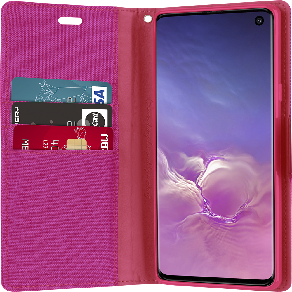 Goospery Canvas Diary For Galaxy A21S - Blue