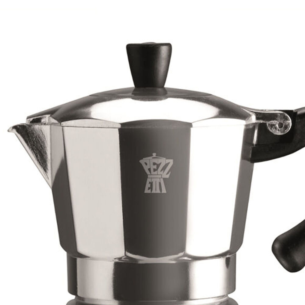 Pezzetti Bellexpress Aluminium 6-Cup Stovetop Induction Coffee Maker Silver