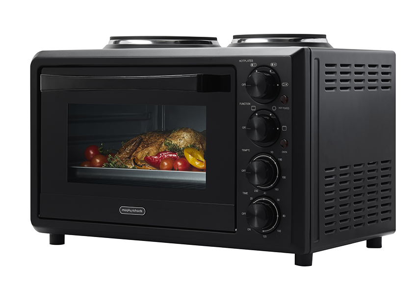 Morphy Richards 32L Benchtop Convection Oven w/ Hot Plates (MRBO32BLK2)