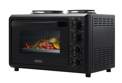 Morphy Richards 32L Benchtop Convection Oven w/ Hot Plates (MRBO32BLK2)