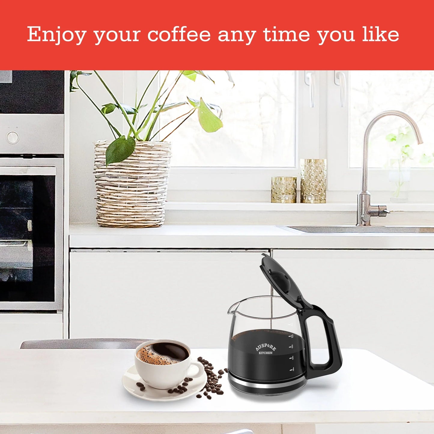 AUSPURE Replacement Coffee Pot for AusBrew-1812