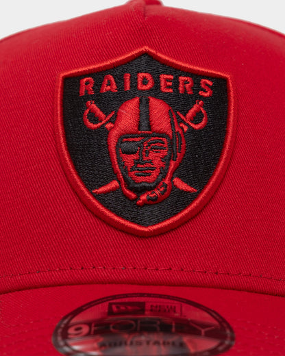 New Era Raiders 9FORTY A-Frame Snapback Scarlet/Black