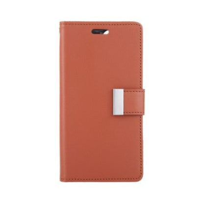 Goospery Rich Diary for iPhone 16 Plus - Brown