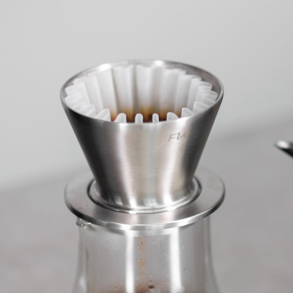 Varia x Kurasu Kyoto FLO Dripper - Polished Stainless