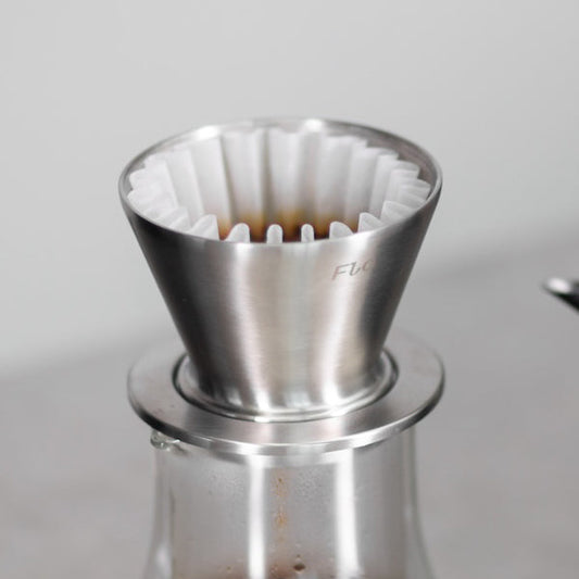 Varia x Kurasu Kyoto FLO Dripper - Polished Stainless