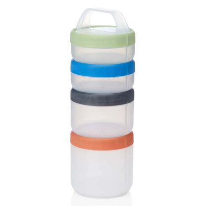Humangear Stax Travel Containers (Large Size) - Clear / Spectrum