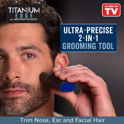 Microtouch Titanium Edge Cordless Ear, Nose and Face Trimmer