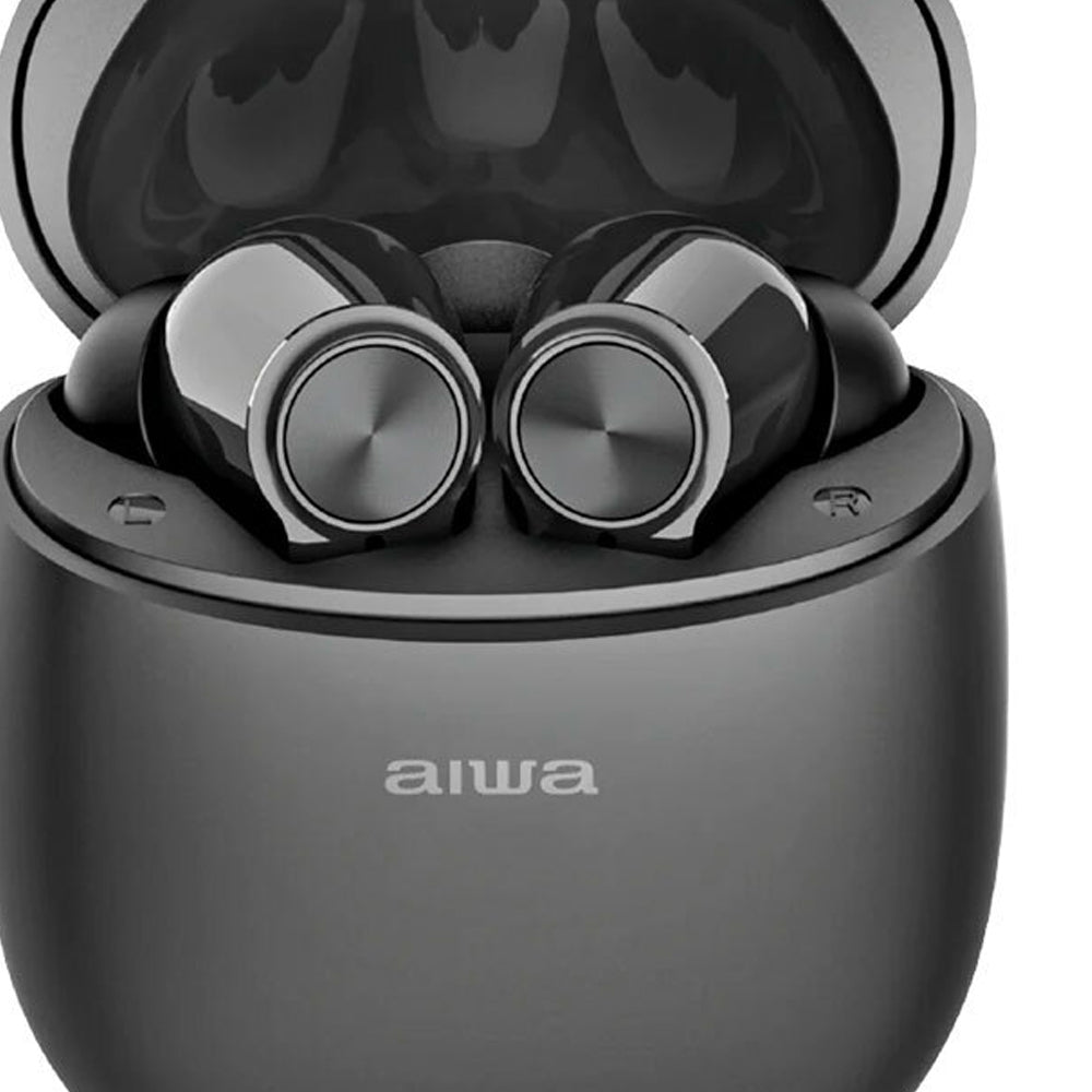 AIWA In-Ear Gelstem Bluetooth Earbuds (Black)