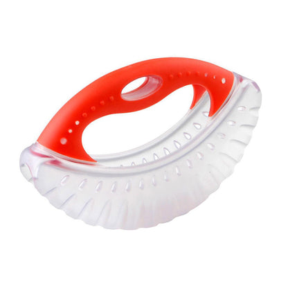 Dexas Silicone 19cm Mezzaluna Chopper Slicer (Red)