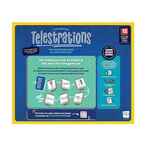 The Op Telestrations 12 Player Party Pack (Refresh) Board Game
