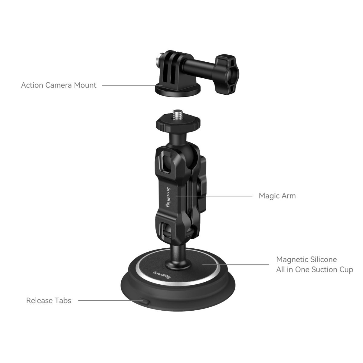 SmallRig Magnetic Suction Cup Magic Arm Kit