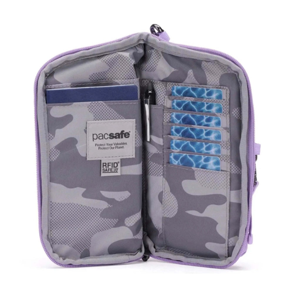 Pacsafe Go Anti-Theft RFID Blocking Tech Secure Crossbody Bag Lavender