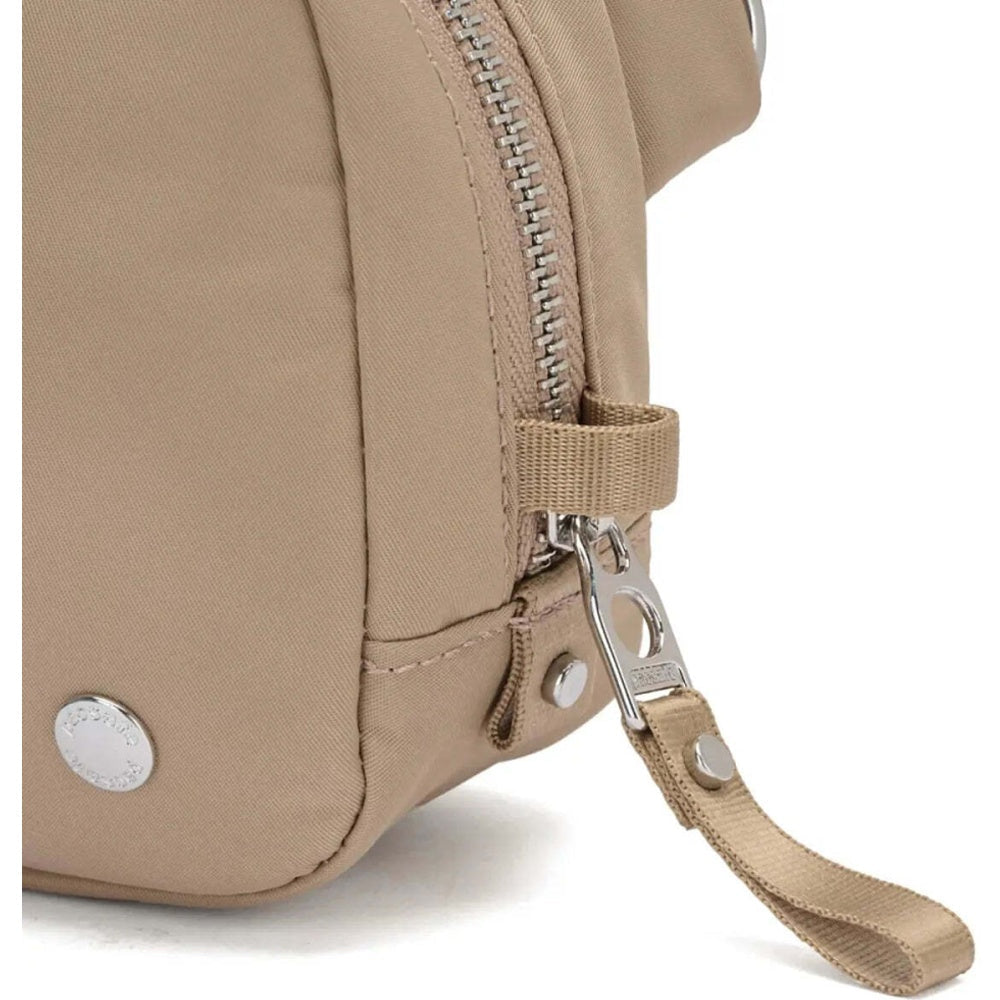 Pacsafe W Anti-Theft RFID Blocking Slashguard Micro Travel Sling Taupe