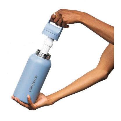LifeStraw: Go 2.0 1L Stainless Steel Water Filter Bottle Icelandic Blue