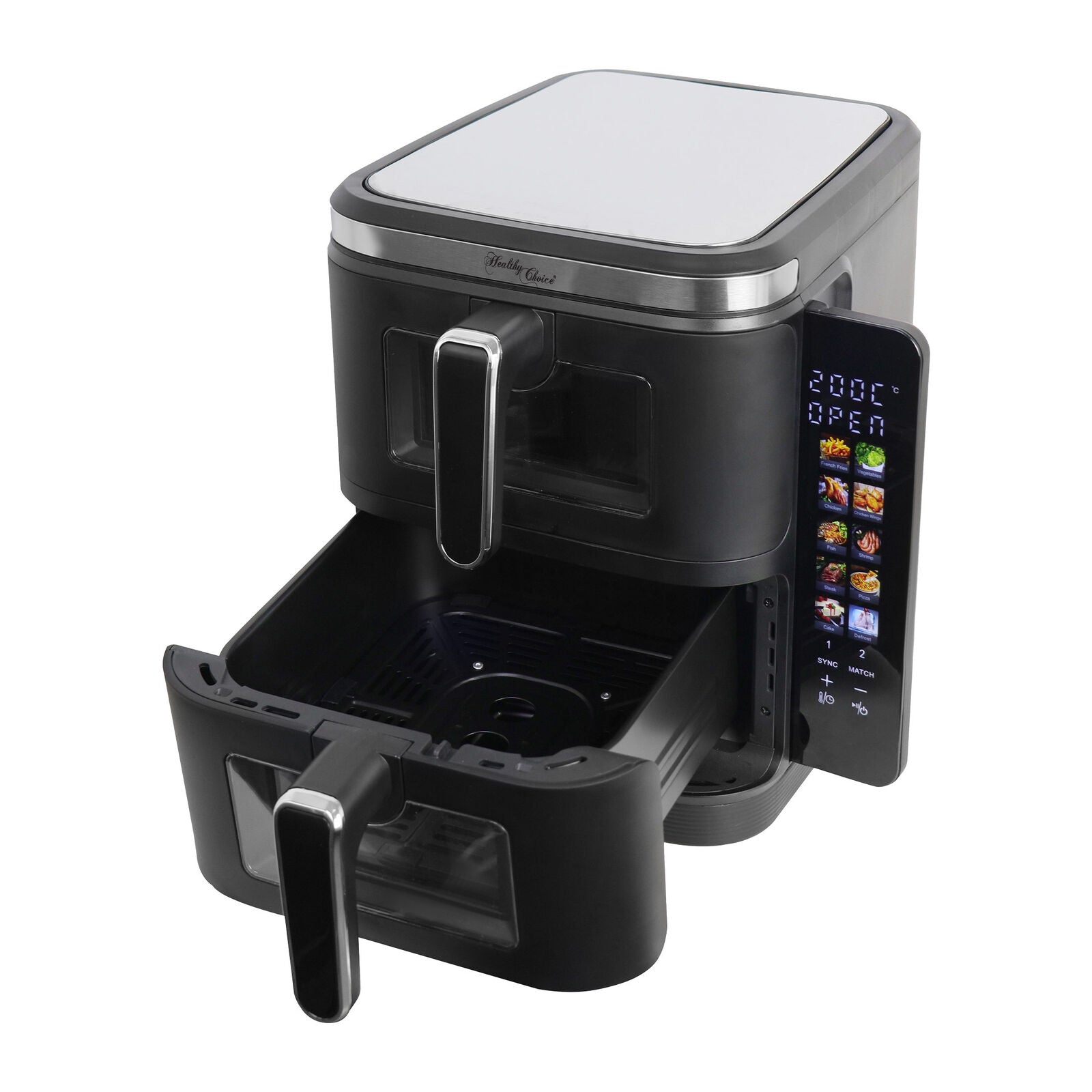 Healthy Choice AFVC30 11L 2400W Double Decker Dual Zone Air Fryer