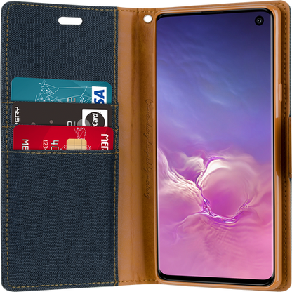 Goospery Canvas Diary For iPhone 13 Mini - Orange