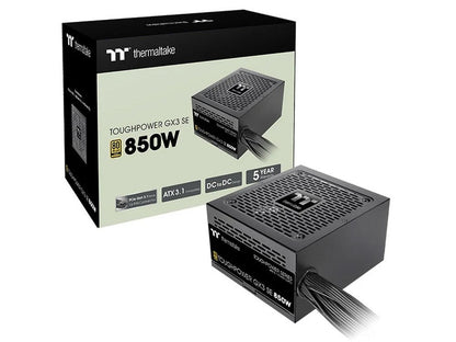 Thermaltake Toughpower GX3 SE 850W 80+ Gold ATX 3.1 PCIe Gen 5.1 Power Supply