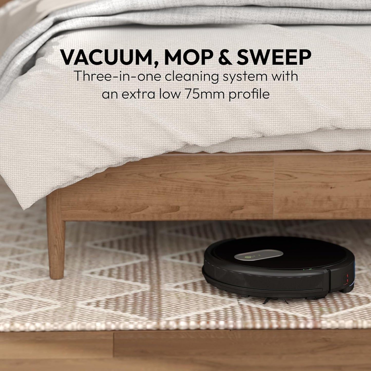 Mygenie Hydraclean Robotic Vacuum (Black)