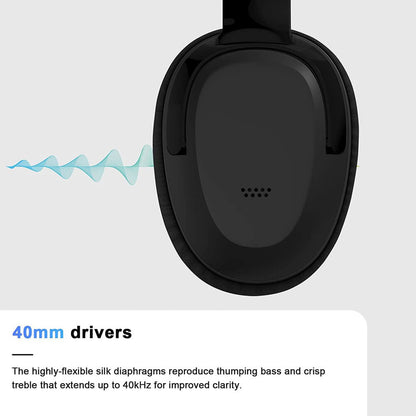 Silcron Active Noise Cancelling Bluetooth Headphones (Black)