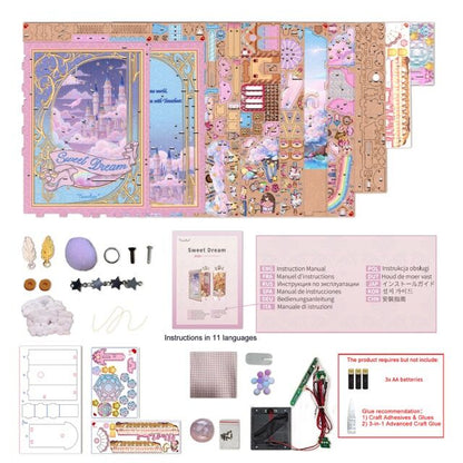 Tonecheer Sweet Dreams Book Nook Kit