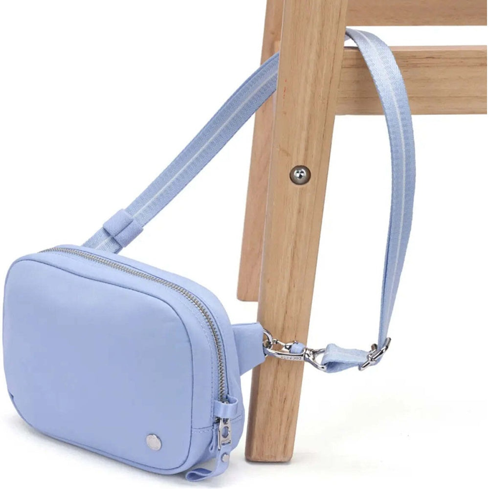 Pacsafe W Anti-Theft RFID Blocking Slashguard Micro Travel Sling Serenity Blue