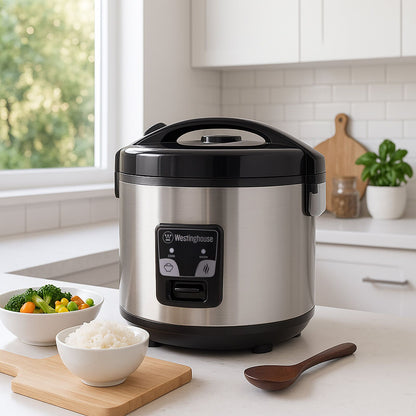 Westinghouse 10 Cup Rice Cooker Stainless Steel & Steamer