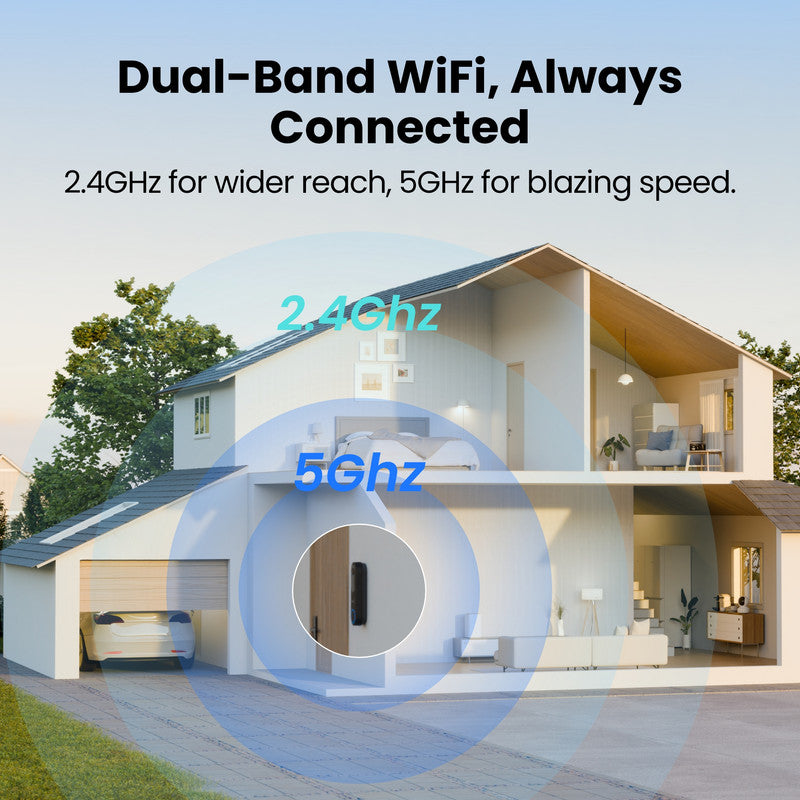 Reolink 2K 4MP Battery Video Doorbell Smart Detection Chime Black