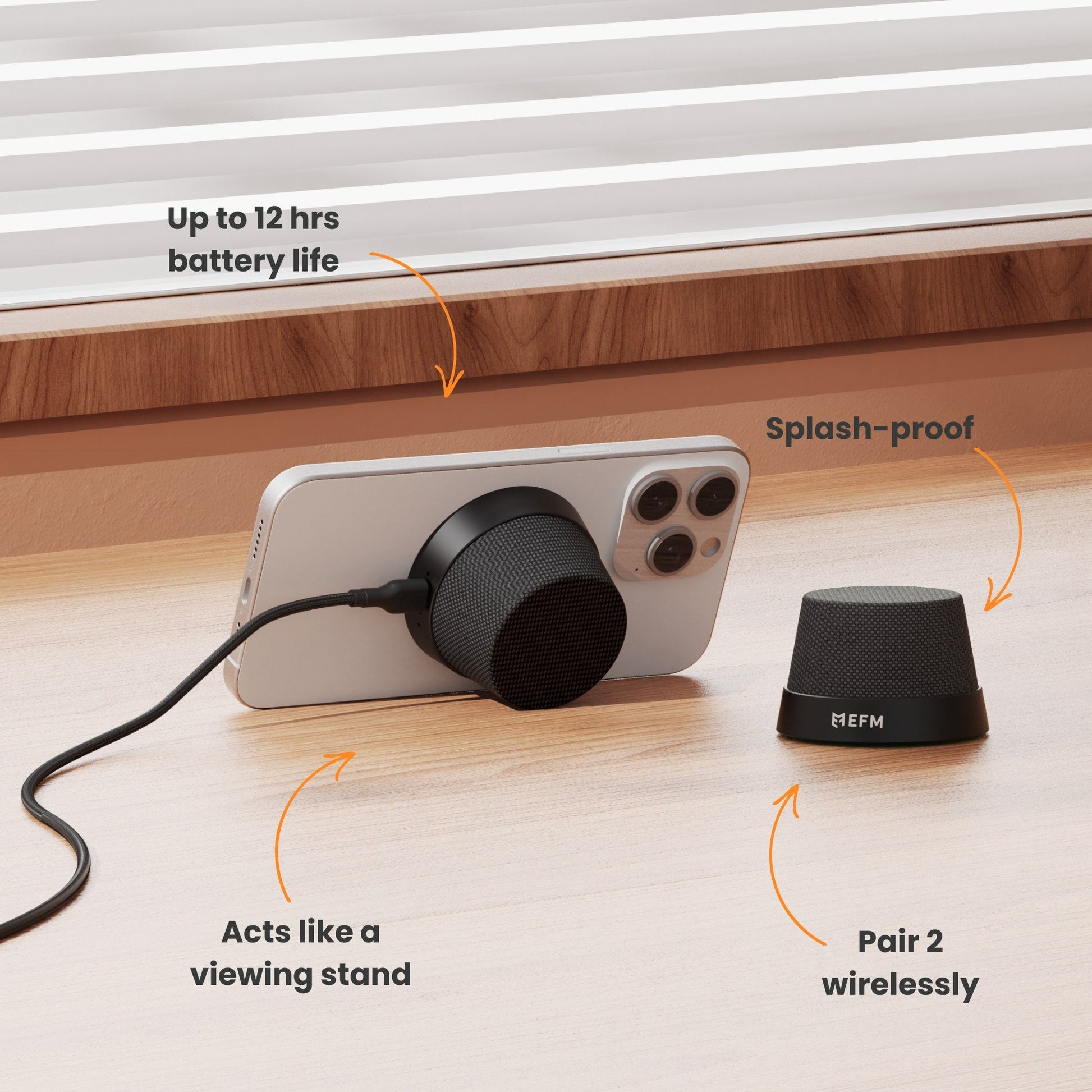EFM Cloudbreak Mag Bluetooth Speaker - Charcoal, Pack Mag Pro (Single)