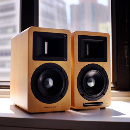 Airpulse A80 Active Bookshelf Speaker System (Pine)