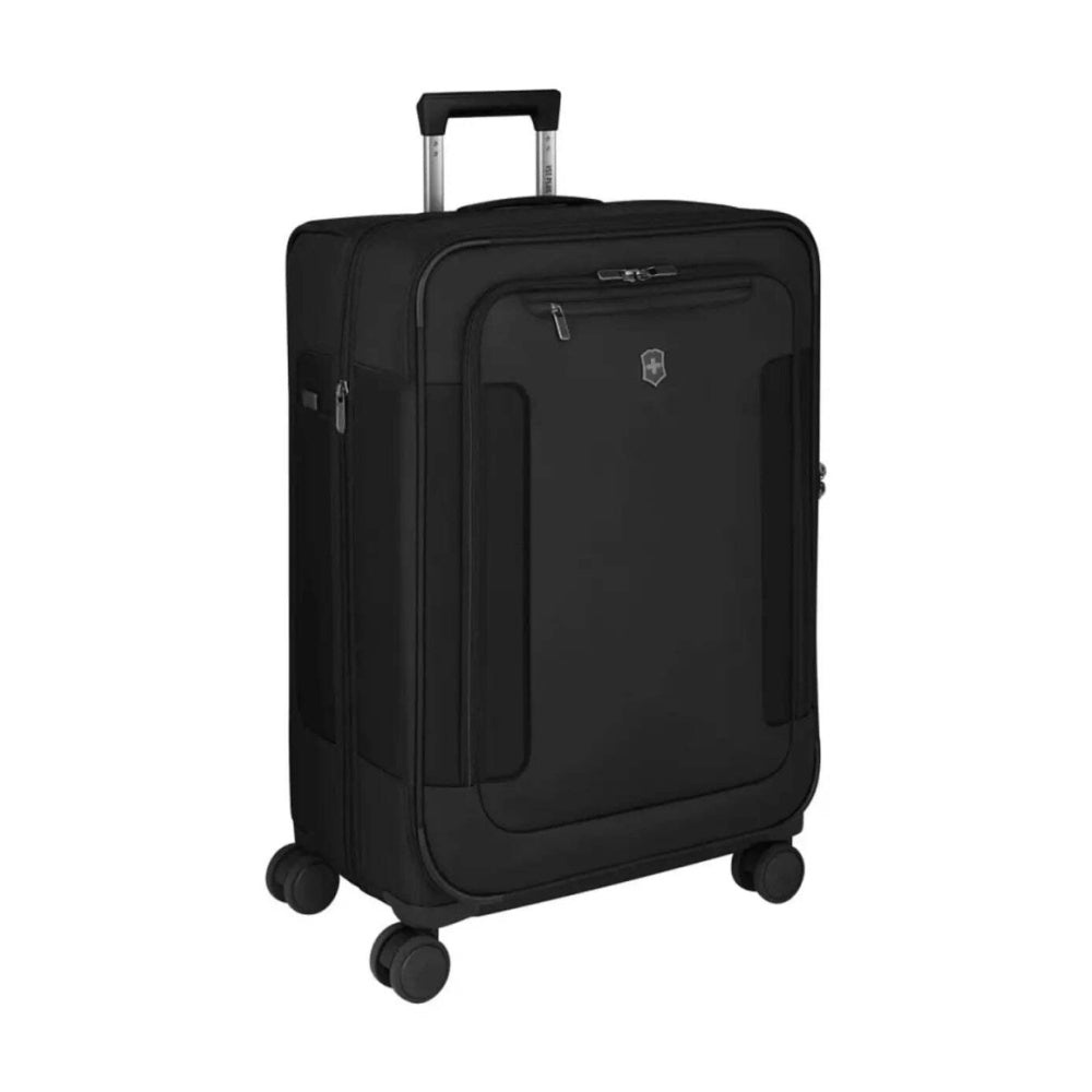 Victorinox 7.0 Werks Traveller Expandable Softside Suitcase Luggage M Black Medium