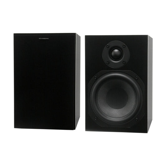 Scansonic HD 2-Pieces L5 Series Bookshelf Home Speakers 120W (Black)
