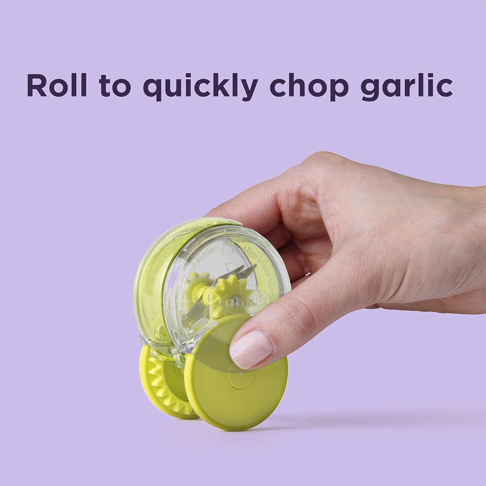 Chef'n GarlicZoom Manual Garlic Chopper Roller (Green)