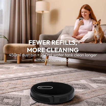 Mygenie Hydraclean Robotic Vacuum (Black)