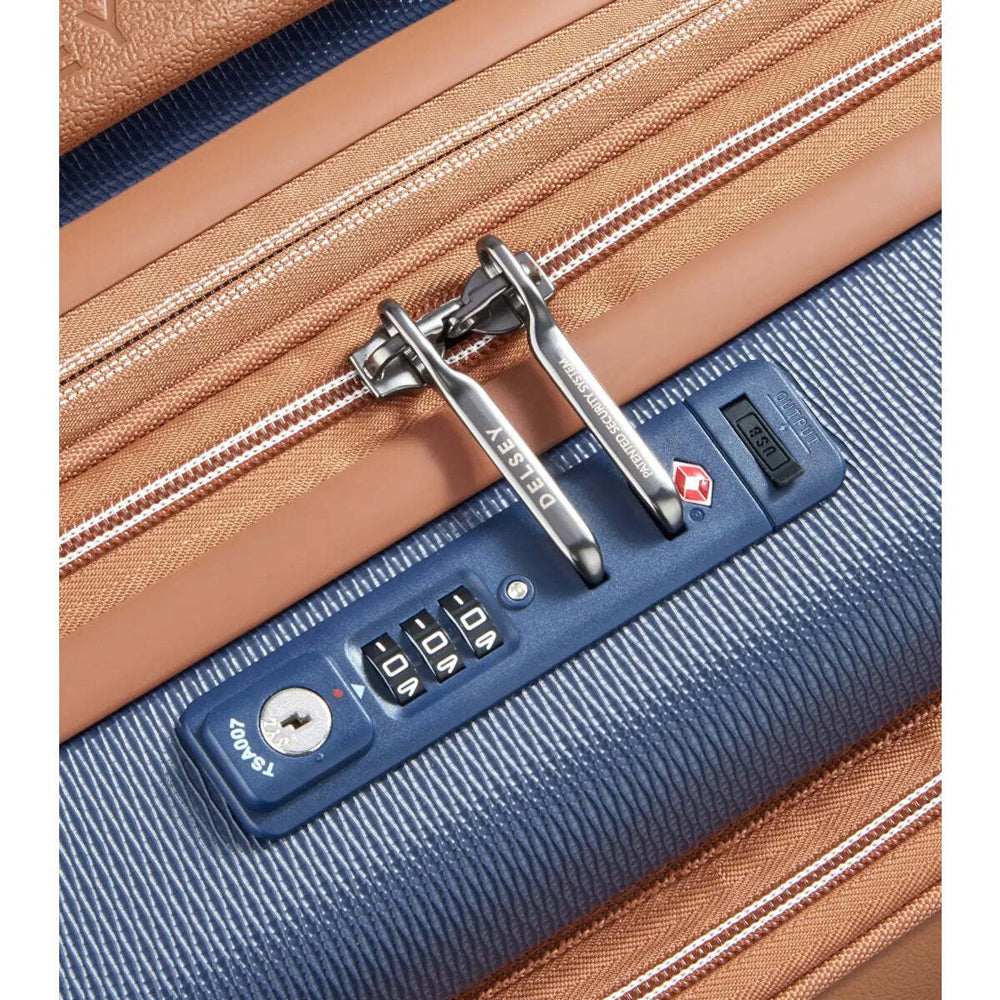 Delsey Chatelet Air 2.0 - 55 cm Expandable Laptop Cabin Suitcase - Navy Blue