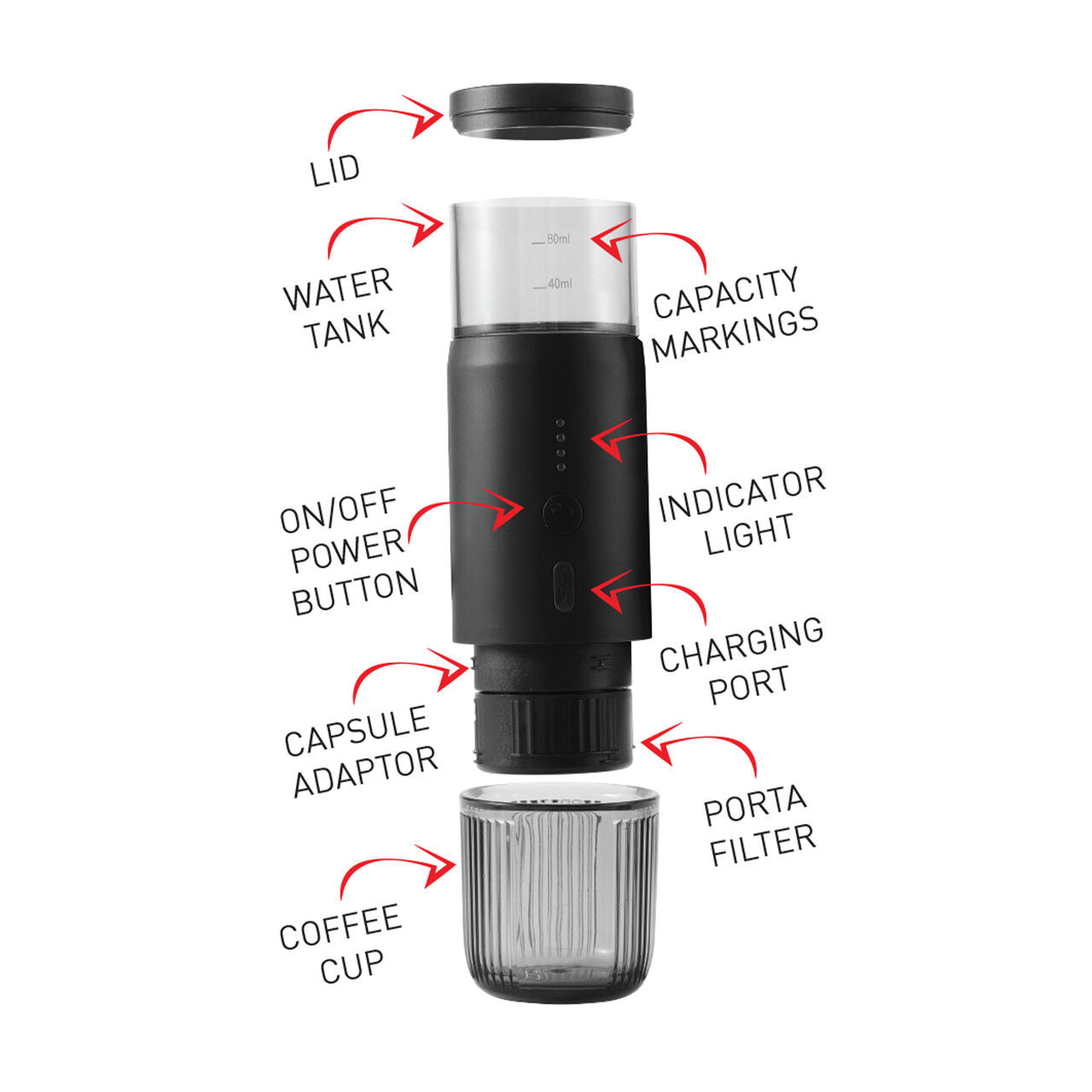 Avanti Apex Portable Espresso Coffee Maker