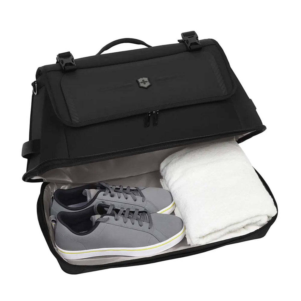 Victorinox Crosslight Duffel with Zippered Bottom Compartment - Black