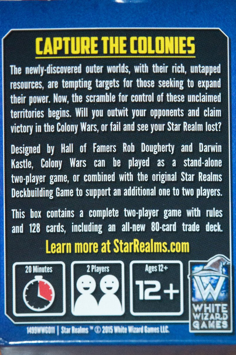 White Wizard Games Star Realms Colony Wars